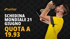 Schedina mondiale oggi 21 giugno