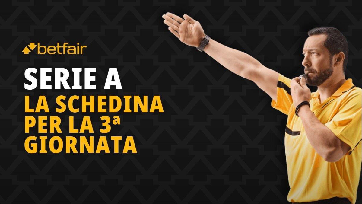 Schedina Serie A 4-7 settembre