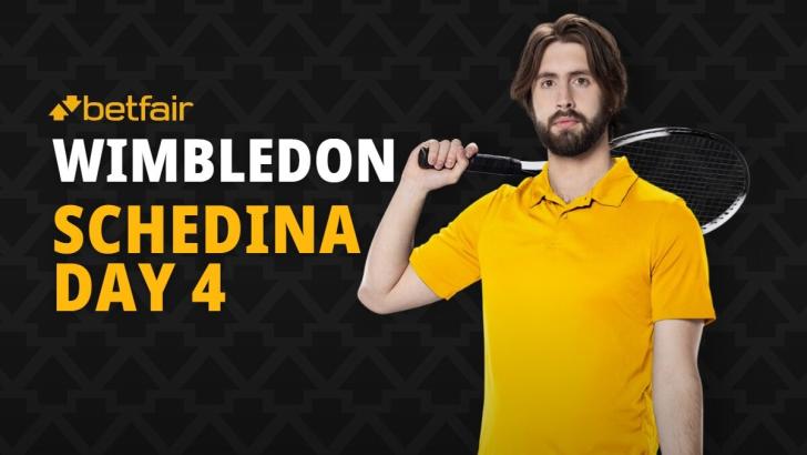 Schedina Wimbledon Day 4