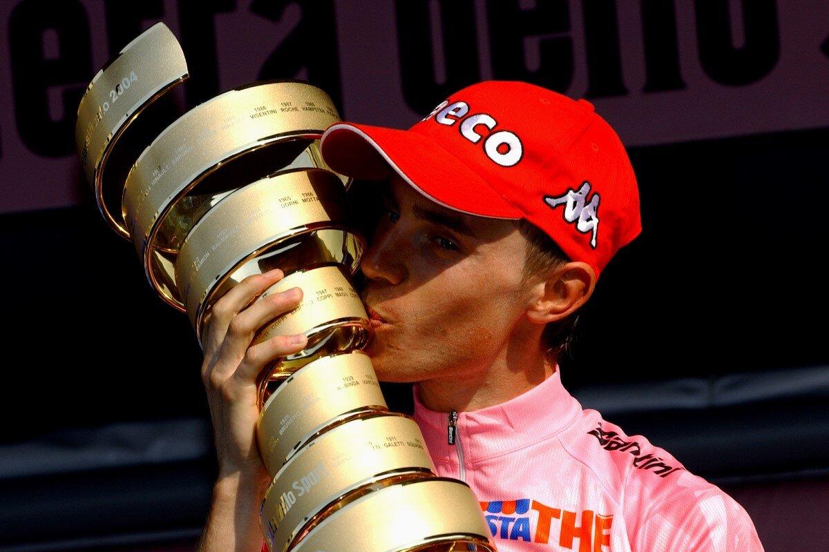 Damiano Cunego vincitore del Giro d'Italia 2004