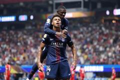 Desire Doue e Ousmane Dembele del Paris Saint-Germain