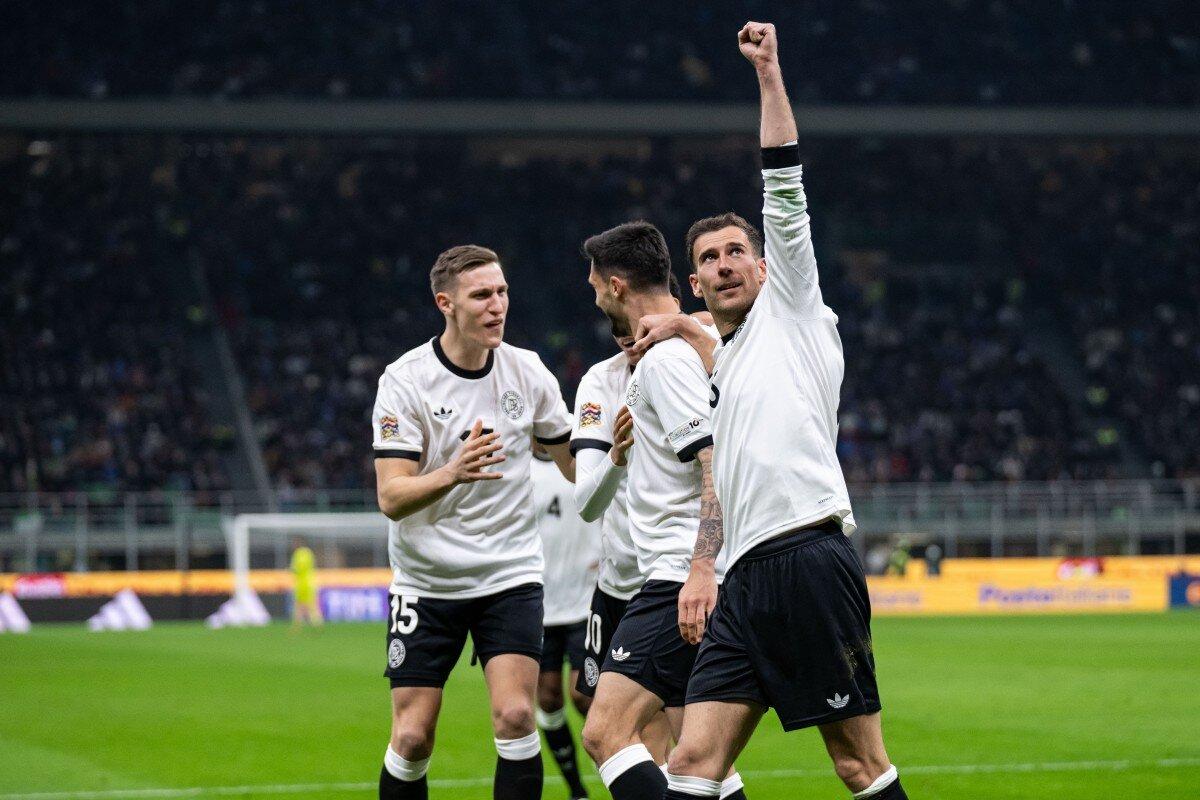 Tim Kleindienst, Leon Goretzka e Nico Schlotterbeck della Germania