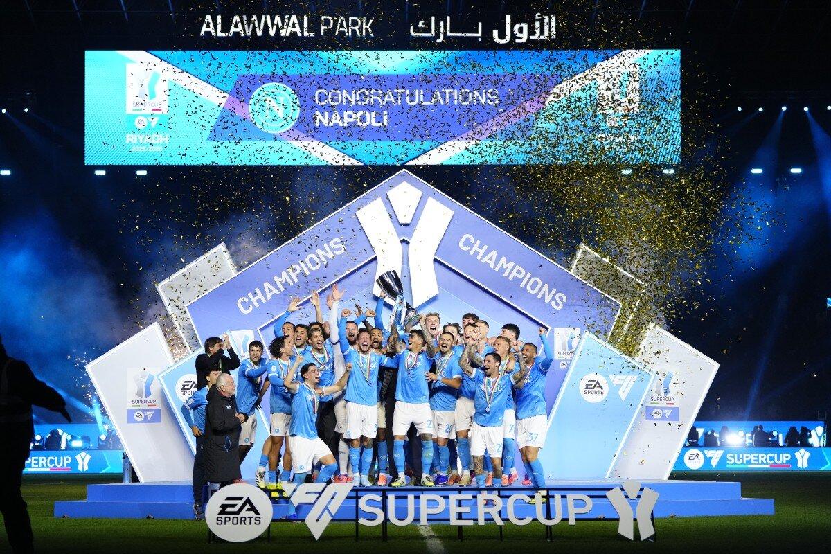 Il Napoli vincitore della Supercoppa Italiana