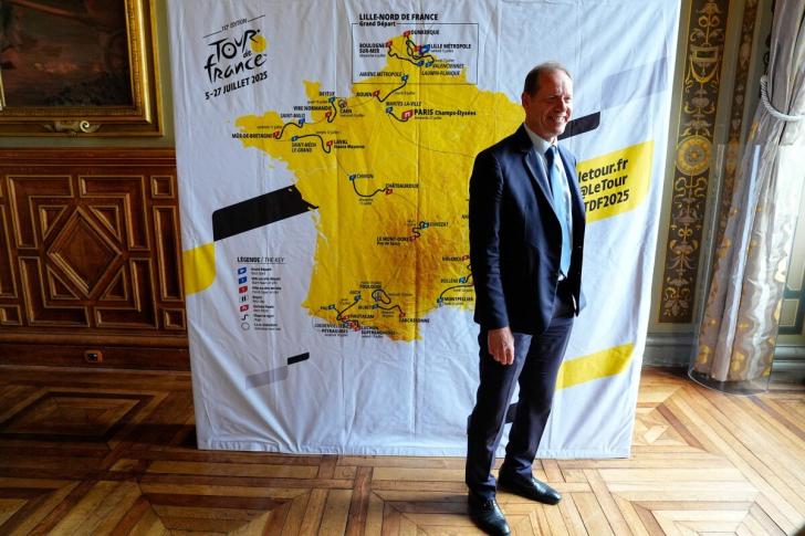 Christian Prudhomme alla presentazione del Tour de France 2025