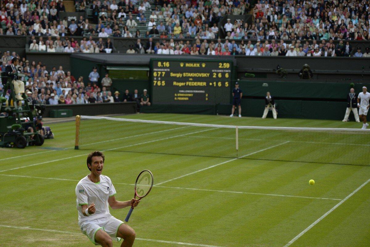 La vittoria di Sergiy Stakhovsky su Roger Federer a Wimbledon nel 2013